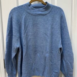 GAP Women’s Light Blue Mock Turtleneck Sweater